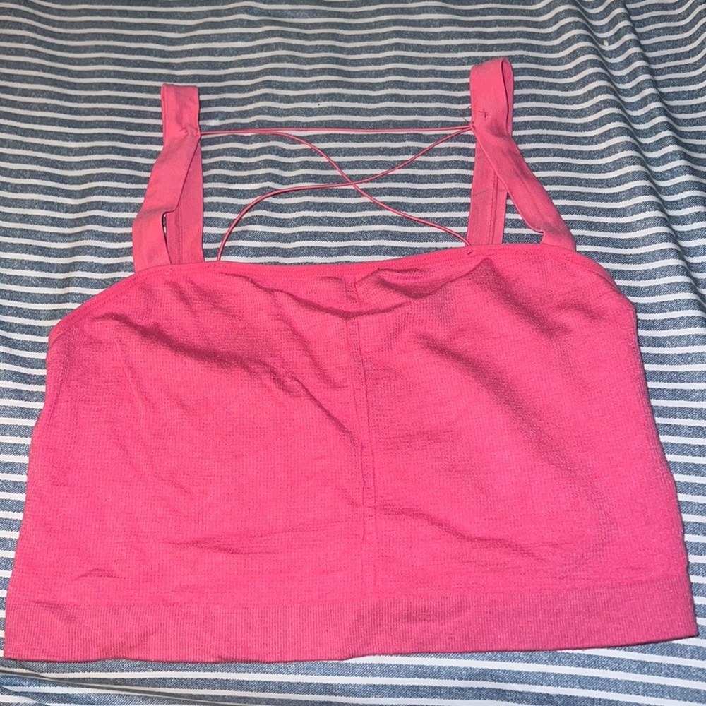 Pink crop top